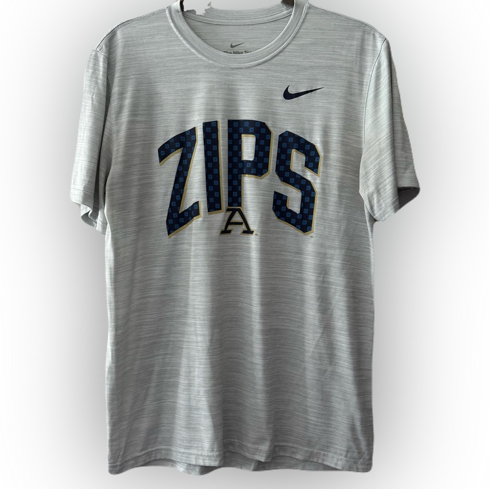 Nike Light Gray Zips Short Sleeve Tee